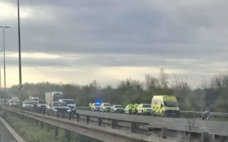 A2 Traffic: Long Delays After Car and Motorbike Crash — Hour-Plus Block in Gravesend