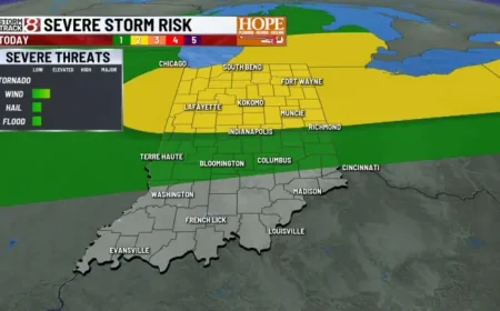 Weather Indianapolis as Central Indiana Enters an Active Pattern Into Easter Weekend