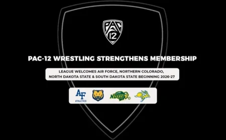 Pac-12 Wrestling Expands with Air Force, Northern Colorado, North Dakota State, and South Dakota State