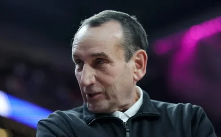 Mike Krzyzewski Describes Duke’s Elite Eight Loss to UConn as ‘Heartbreaking’