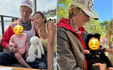 MGK Shares Unseen Photos Celebrating Daughter Saga Blade’s First Birthday