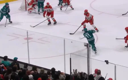 Celebrini hits 100 points: Sharks teenager joins NHL’s rarest club after three-point night