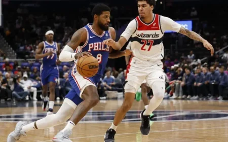 Paul George Dominates with Sixers Career-High in Victory Over Wizards