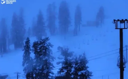 Road Conditions at a Turning Point as Sierra Storms Push Snow Levels Down