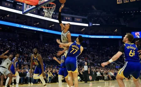 Spurs Secure 10th Straight Victory with Dominant Win Against Undermanned Warriors