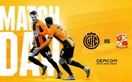 Cambridge United Vs Swindon Town: Live at the Cledara Abbey