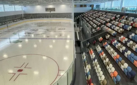 Hockey Spectators Break Arena Glass: Rowdy Fans Rip Shirts, Hang from Boards in Bracebridge
