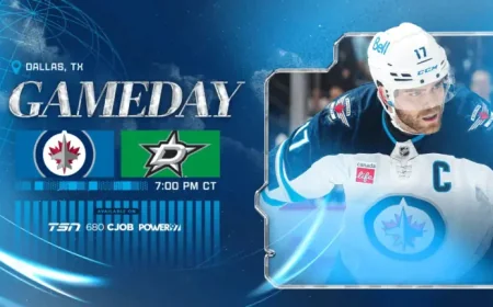 Jets Vs Stars: Winnipeg Chases Road-Trip Sweep in Dallas