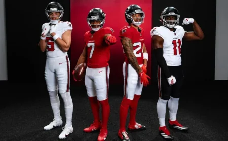 Falcons Debut Striking Red Home Jerseys in New Uniform Reveal