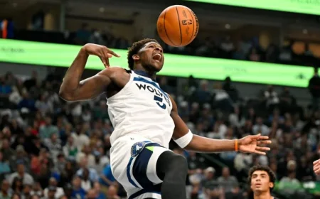 Timberwolves’ Anthony Edwards Declared Ineligible for NBA Awards