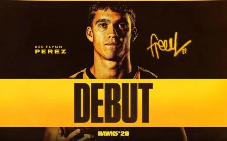 Flynn Perez to make Hawks debut — a sudden return that changes a season