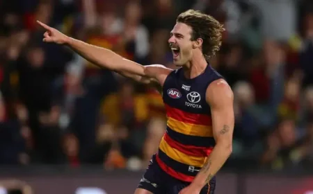 Alex Pearce: Adelaide Oval starts rocking as Crows come from clouds