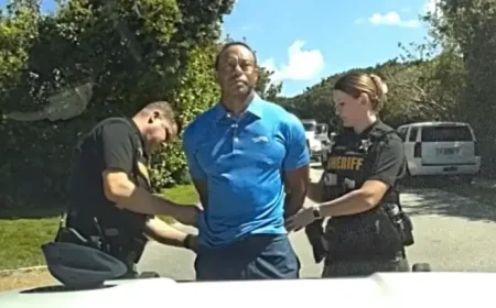 Abc News Just In: Bodycam Shows Tiger Woods Saying He ‘Was Just Talking to the President’ After Arrest