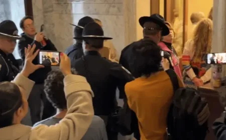 Idaho bathroom bill protests end in arrests, as a Capitol restroom becomes the front line