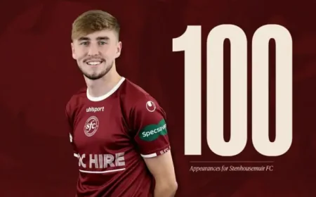 Stenhousemuir Vs Hamilton: 100-Game Milestone and Match Incident Snapshot