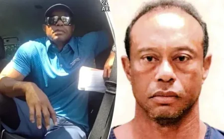 Tiger Woods’ DUI Arrest Leads to Solemn Second Mugshot Release