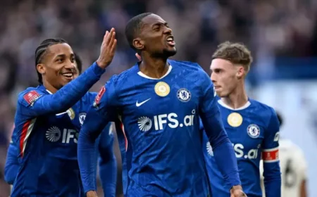Tosin heads Chelsea’s cup surge as 7-goal rout exposes Port Vale’s collapse