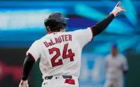 Tyler Heineman: DeLauter powers Guardians past Cubs in home opener