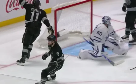 Adrian Kempe ties it up as Kings battle back in Toronto