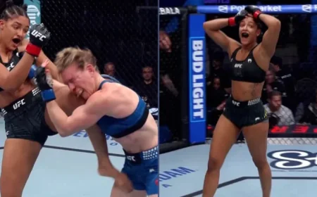‘Golden Girl’, 20, Delivers Stunning UFC Knockout with Knee Strike