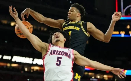 Michigan Dominates Arizona in Final Four; Faces UConn for Title
