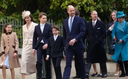 Kate Middleton joins the royal family for Easter service after two-year absence