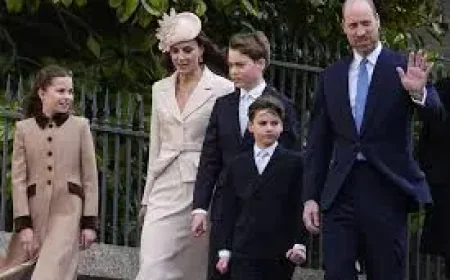British Royal Family at Windsor Easter Service as the Family Reappears