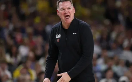 Arizona Coach Lloyd Commends Michigan Following Final Four Domination