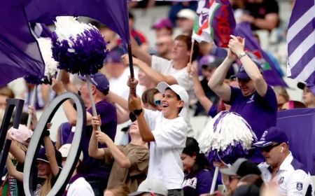 Rundle Mall and the Freo Gathering: a pre-game moment built around people