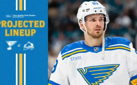 Blues Vs Avalanche as the Regular-Season Finish Line Nears