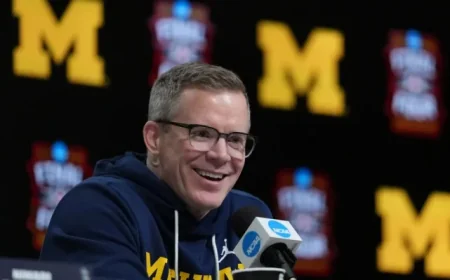 Dusty May and Team Gear Up for National Championship Against UConn