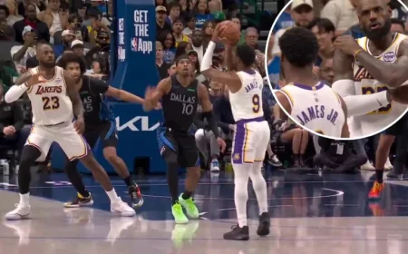 LeBron Criticizes Son Bronny’s Mistake in Lakers’ Defeat to Mavericks