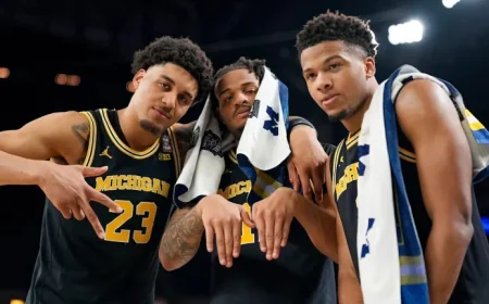 Michigan Charges Ahead to Men’s Basketball Finals Against UConn
