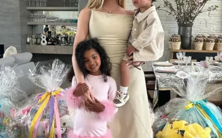 Denise Van Outen: Celebrity Easter celebrations 2026 bring family fun, crafts and big baskets