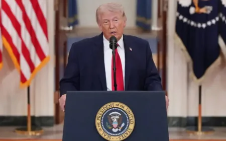 Trump Press Conference Today: A tense moment after threats against Iran