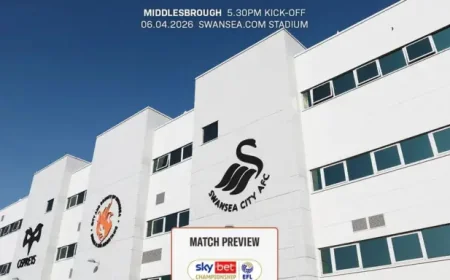 Swansea Vs Middlesbrough as the promotion race tightens