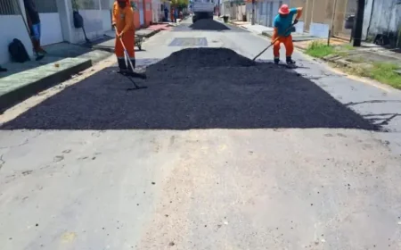 Manaus Roadwork in Cidade Nova Brings Relief to Residents on Rayol dos Santos Street