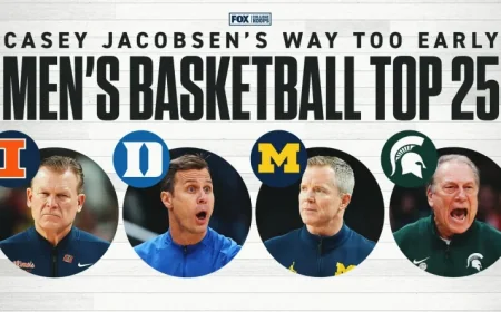 Illinois and Duke Lead Way-Too-Early Men’s College Basketball Top 25 Rankings