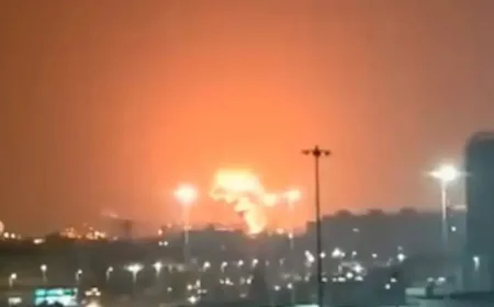 Irgc Says Fire Erupts Near Saudi Industrial Site After Iranian Strikes