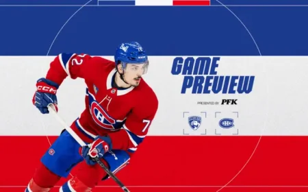 Panthers Vs Canadiens: Montreal Returns Home For Key Atlantic Division Clash