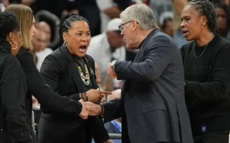 Dawn Staley Urges Fans to Move Forward After Geno Auriemma Talk
