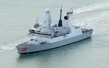 Hms Dragon Docks in Eastern Mediterranean After Water System Issue
