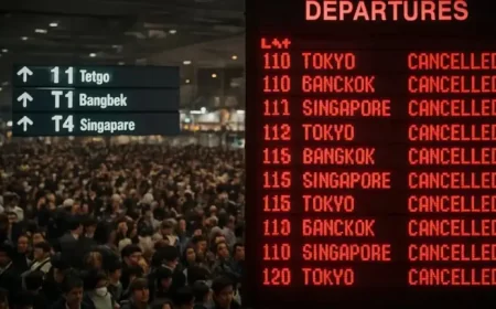 Flight Cancellation And Delay Sweeps Asia’s Major Hubs