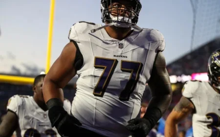 NY Giants Sign Former Ravens Guard Daniel Faalele