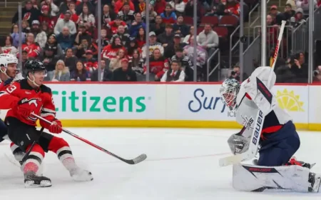 Logan Thompson and 6 goals: How one night altered the Capitals’ award case