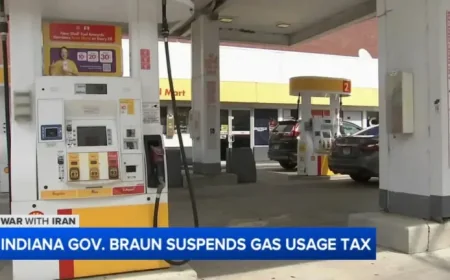 Gasoline Relief in Indiana: Braun Pauses 7% Fuel Tax for 30 Days