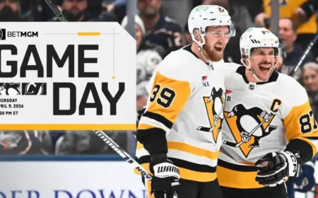 Penguins Vs Devils: Pittsburgh heads to New Jersey for a big night at Prudential Center