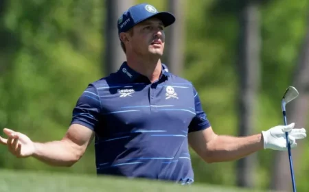 Bryson DeChambeau Struggles, Opens Masters with 76 After Triple Bogey on 11