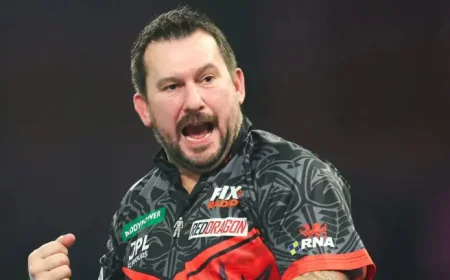Darts drama in Brighton: Jonny Clayton overturns 5-2 deficit to beat Michael van Gerwen