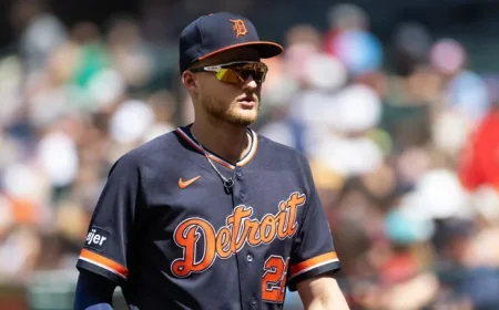 Tigers Outfield Collision Abruptly Halts Parker Meadows’ Season